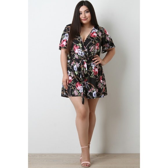 1X-2X NEW PLUS SIZE ROMPER - Picture 5 of 6